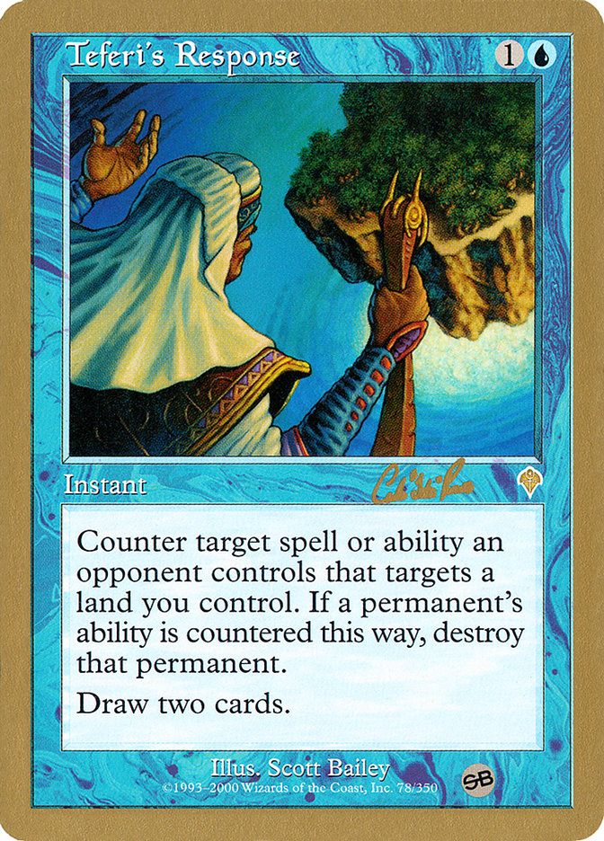 Teferi's Response (Carlos Romao) (SB) [World Championship Decks 2002] | Eastridge Sports Cards & Games