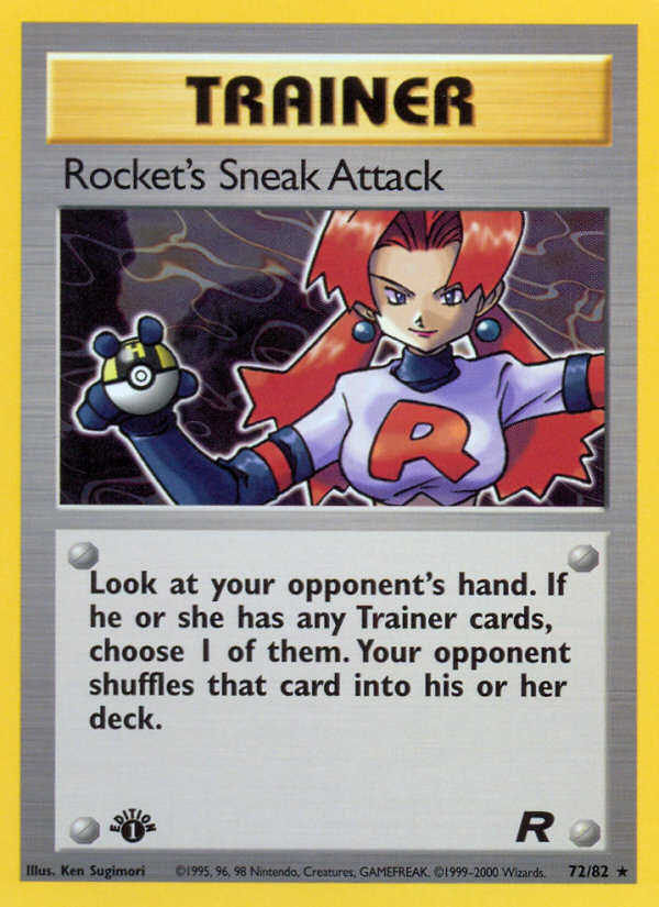 Rocket's Sneak Attack (72/82) [Team Rocket 1st Edition] | Eastridge Sports Cards & Games