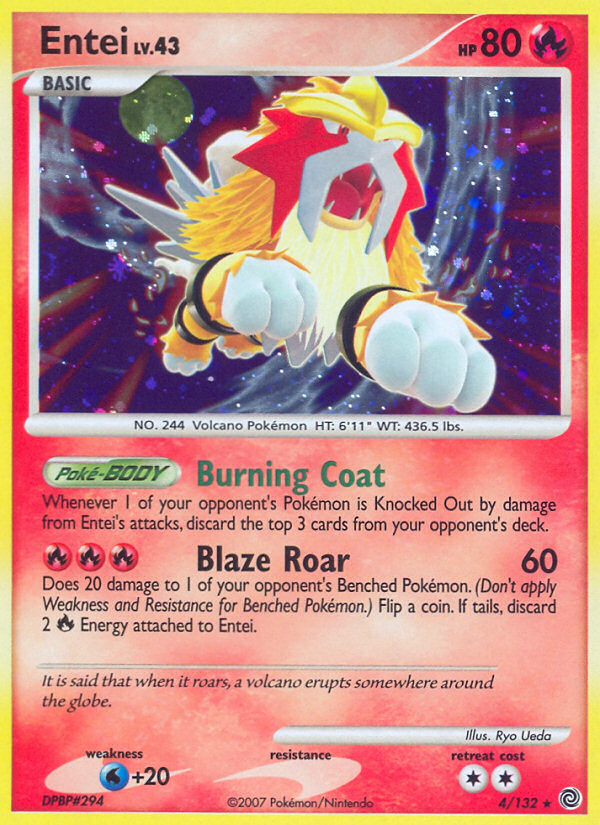 Entei (4/132) [Diamond & Pearl: Secret Wonders] | Eastridge Sports Cards & Games