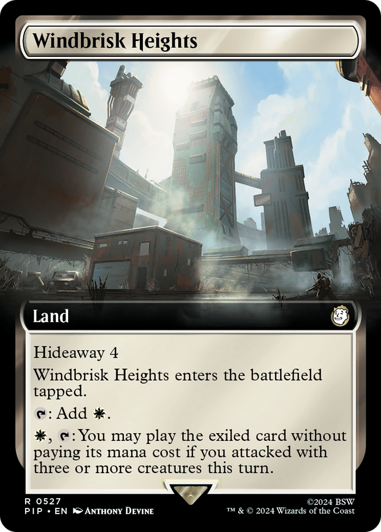 Windbrisk Heights (Extended Art) [Fallout] | Eastridge Sports Cards & Games
