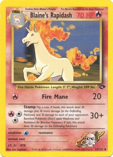 Blaine's Rapidash (33/132) [Gym Challenge Unlimited] | Eastridge Sports Cards & Games