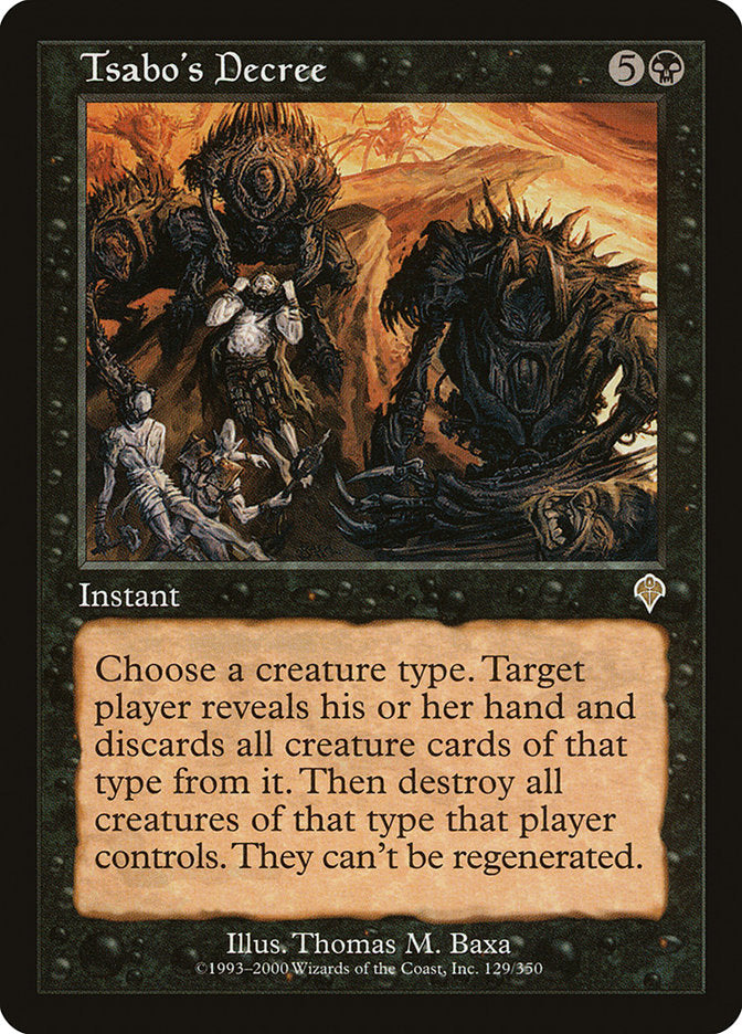 Tsabo's Decree [Invasion] | Eastridge Sports Cards & Games