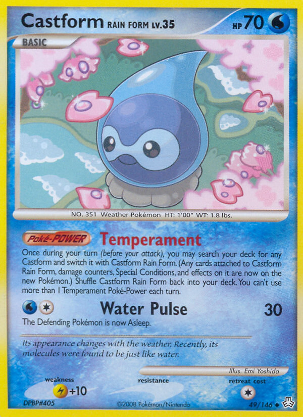 Castform Rain Form (49/146) [Diamond & Pearl: Legends Awakened] | Eastridge Sports Cards & Games