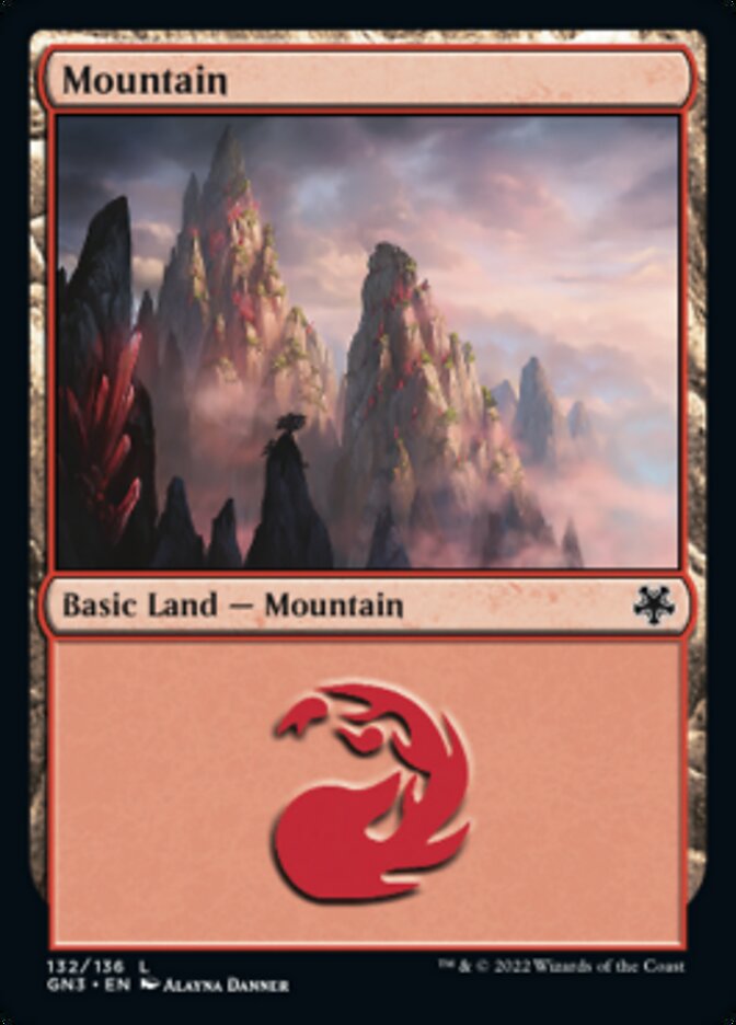 Mountain (132) [Game Night: Free-for-All] | Eastridge Sports Cards & Games