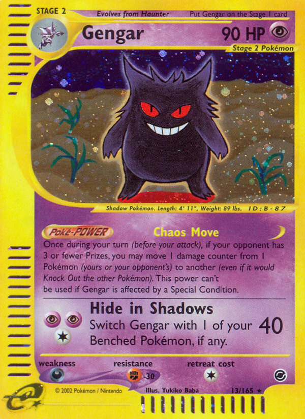 Gengar (13/165) [Expedition: Base Set] | Eastridge Sports Cards & Games