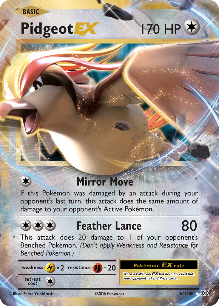 Pidgeot EX (64/108) [XY: Evolutions] | Eastridge Sports Cards & Games