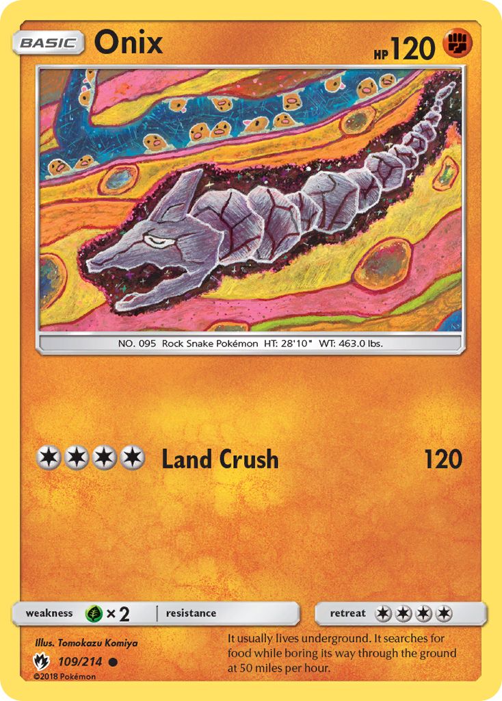 Onix (109/214) [Sun & Moon: Lost Thunder] | Eastridge Sports Cards & Games