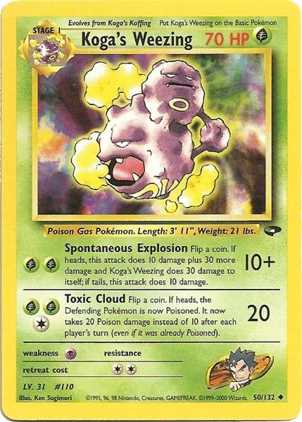 Koga's Weezing (50/132) [Gym Challenge Unlimited] | Eastridge Sports Cards & Games