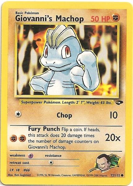 Giovanni's Machop (72/132) [Gym Challenge Unlimited] | Eastridge Sports Cards & Games