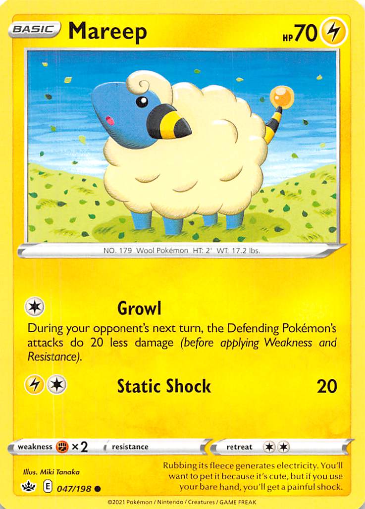 Mareep (047/198) [Sword & Shield: Chilling Reign] | Eastridge Sports Cards & Games