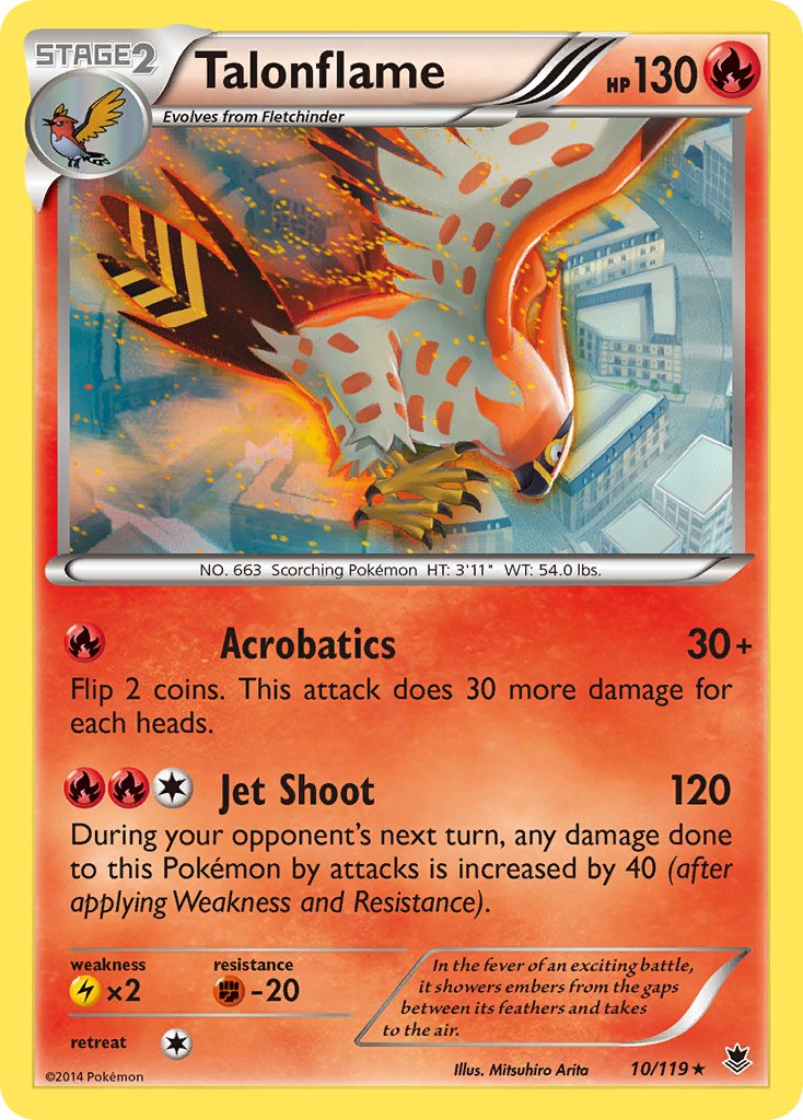 Talonflame (10/119) (Theme Deck Exclusive) [XY: Phantom Forces] | Eastridge Sports Cards & Games