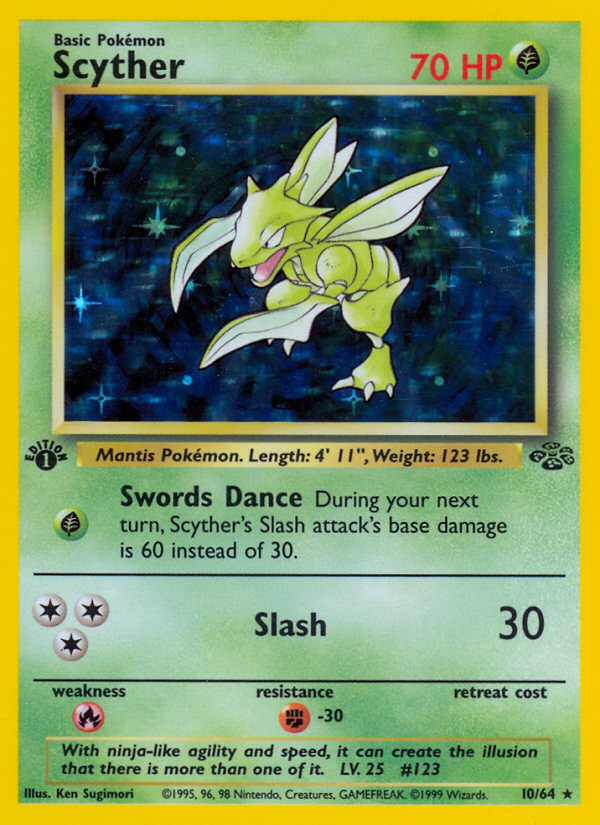 Scyther (10/64) [Jungle 1st Edition] | Eastridge Sports Cards & Games