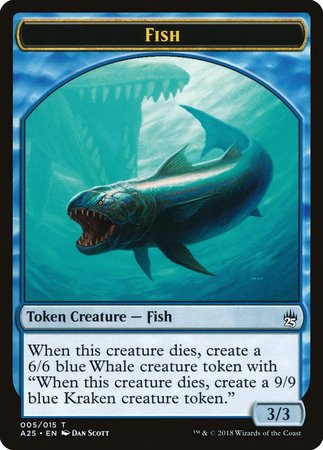 Fish Token (005) [Masters 25 Tokens] | Eastridge Sports Cards & Games
