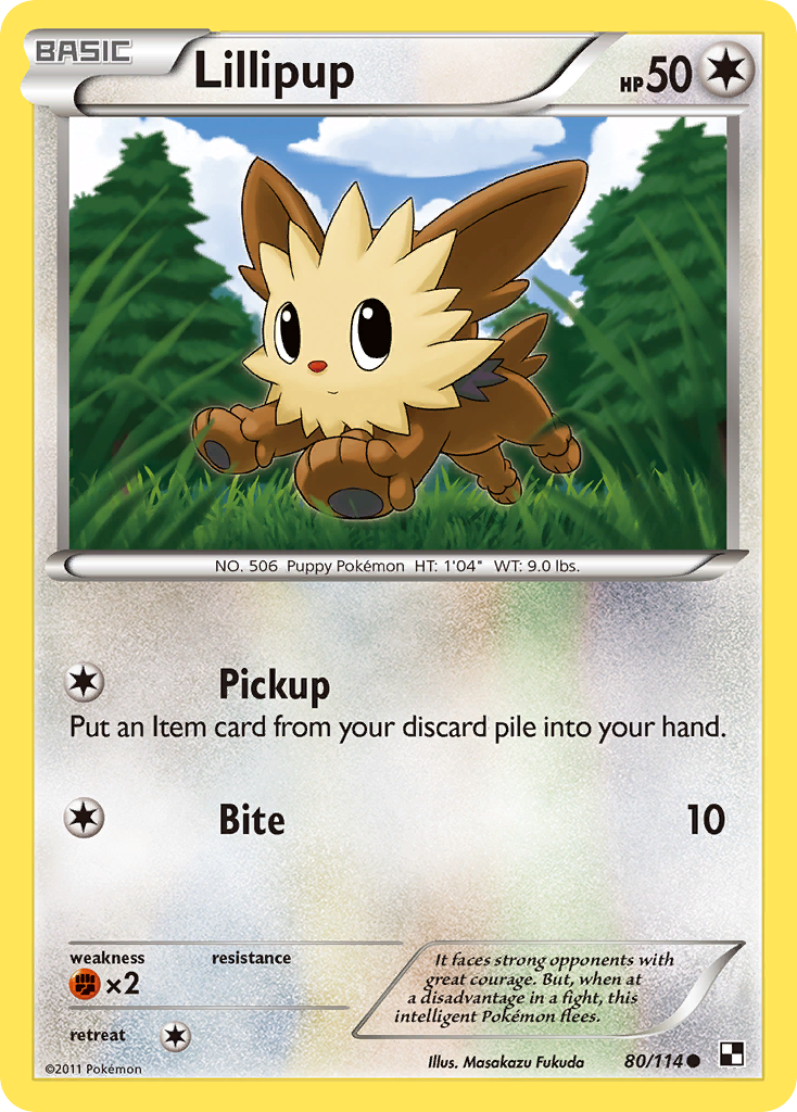 Lillipup (80/114) [Black & White: Base Set] | Eastridge Sports Cards & Games