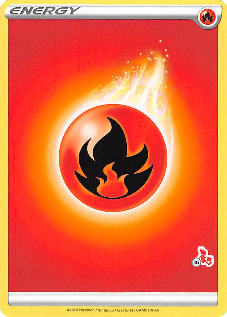 Fire Energy (Cinderace Stamp #16) [Battle Academy 2022] | Eastridge Sports Cards & Games