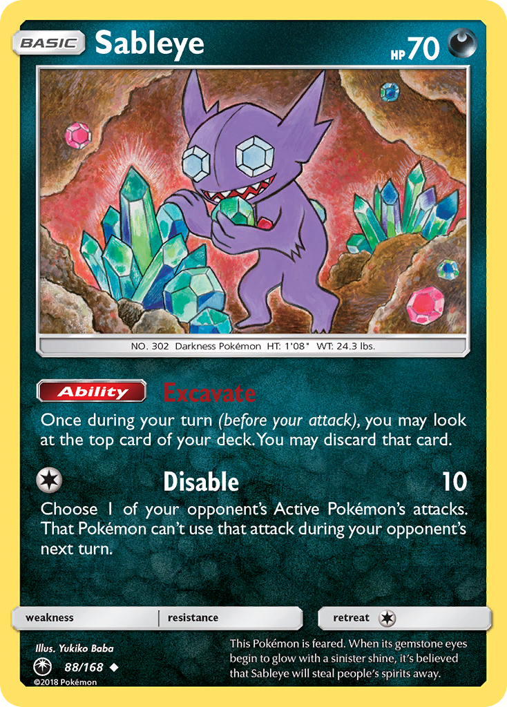 Sableye (88/168) [Sun & Moon: Celestial Storm] | Eastridge Sports Cards & Games