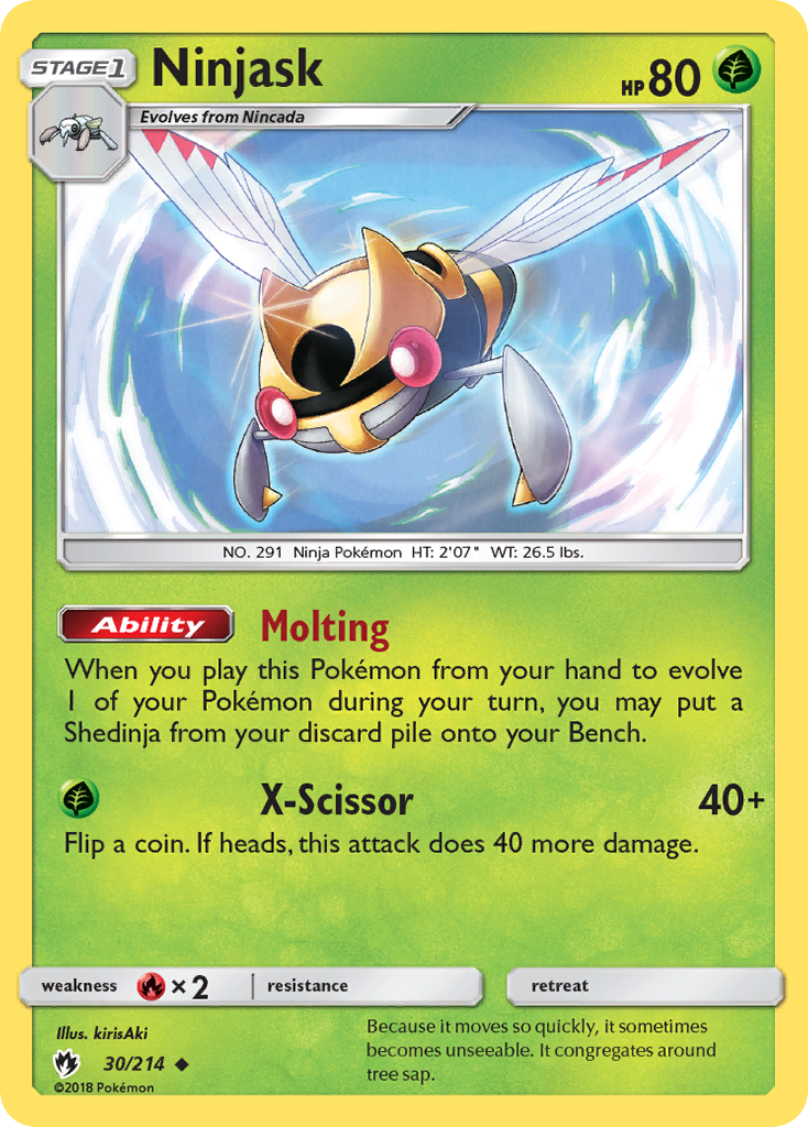 Ninjask (30/214) [Sun & Moon: Lost Thunder] | Eastridge Sports Cards & Games