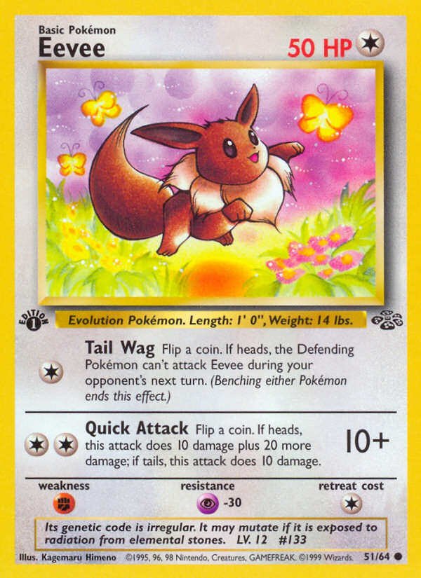 Eevee (51/64) [Jungle 1st Edition] | Eastridge Sports Cards & Games