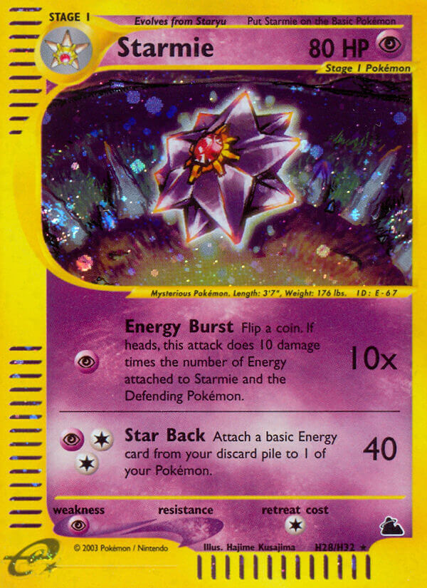 Starmie (H28/H32) [Skyridge] | Eastridge Sports Cards & Games