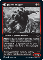 Fearful Villager // Fearsome Werewolf [Innistrad: Double Feature] | Eastridge Sports Cards & Games