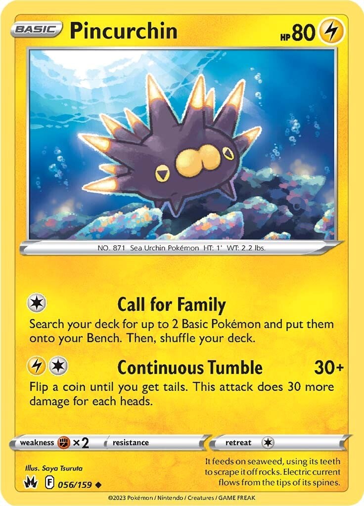 Pincurchin (056/159) [Sword & Shield: Crown Zenith] | Eastridge Sports Cards & Games