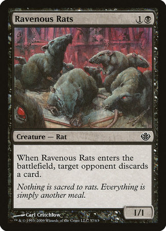 Ravenous Rats [Duel Decks: Garruk vs. Liliana] | Eastridge Sports Cards & Games