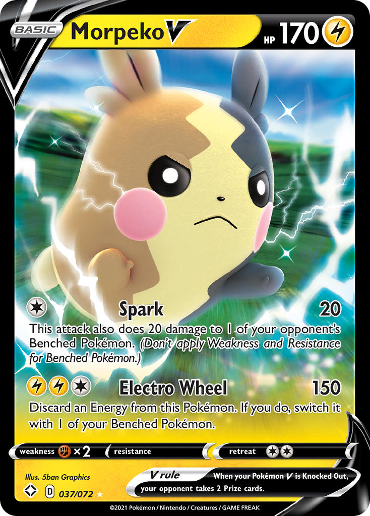 Morpeko V (037/072) [Sword & Shield: Shining Fates] | Eastridge Sports Cards & Games