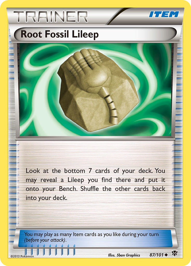 Root Fossil Lileep (87/101) [Black & White: Plasma Blast] | Eastridge Sports Cards & Games