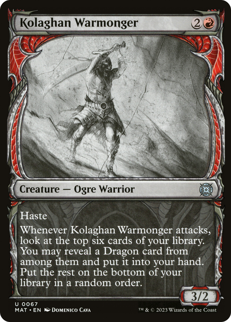 Kolaghan Warmonger (Showcase) [March of the Machine: The Aftermath] | Eastridge Sports Cards & Games