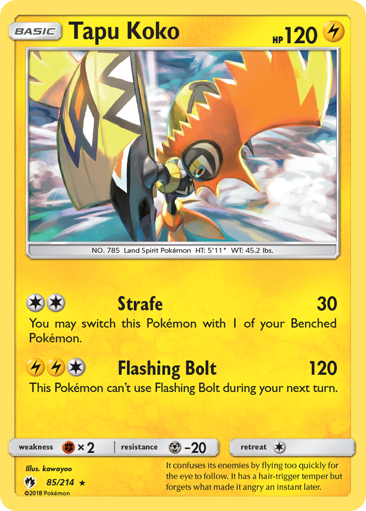 Tapu Koko (85/214) [Sun & Moon: Lost Thunder] | Eastridge Sports Cards & Games