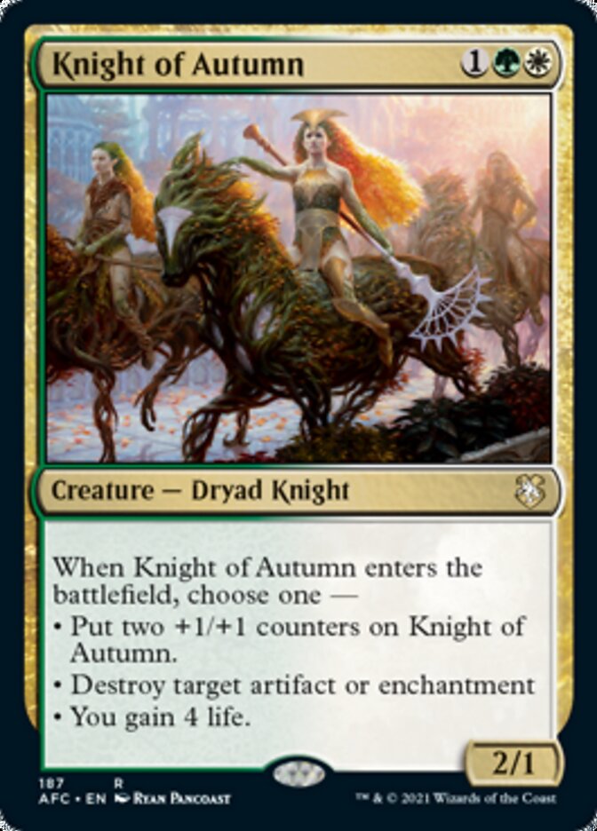 Knight of Autumn [Dungeons & Dragons: Adventures in the Forgotten Realms Commander] | Eastridge Sports Cards & Games