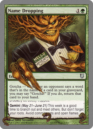 Name Dropping [Unhinged] | Eastridge Sports Cards & Games