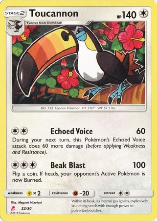 Toucannon (22/30) [Sun & Moon: Trainer Kit - Lycanroc] | Eastridge Sports Cards & Games