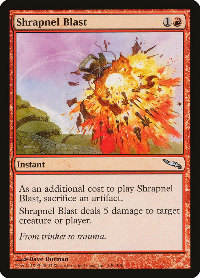 Shrapnel Blast [Mirrodin] | Eastridge Sports Cards & Games