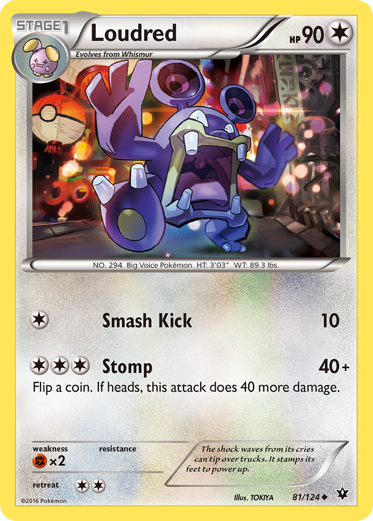 Loudred (81/124) [XY: Fates Collide] | Eastridge Sports Cards & Games