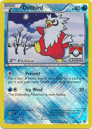 Delibird (38/149) (League Promo 2nd Place) [Black & White: Boundaries Crossed] | Eastridge Sports Cards & Games