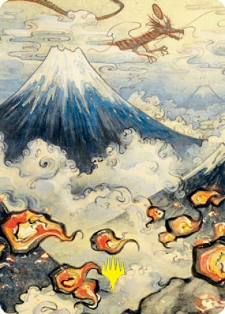 Mountain Art Card (Gold-Stamped Signature) [Kamigawa: Neon Dynasty Art Series] | Eastridge Sports Cards & Games