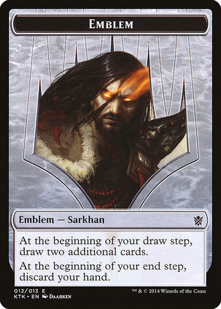 Emblem - Sarkhan, the Dragonspeaker [Khans of Tarkir Tokens] | Eastridge Sports Cards & Games
