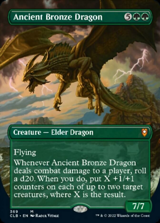 Ancient Bronze Dragon (Borderless Alternate Art) [Commander Legends: Battle for Baldur's Gate] | Eastridge Sports Cards & Games