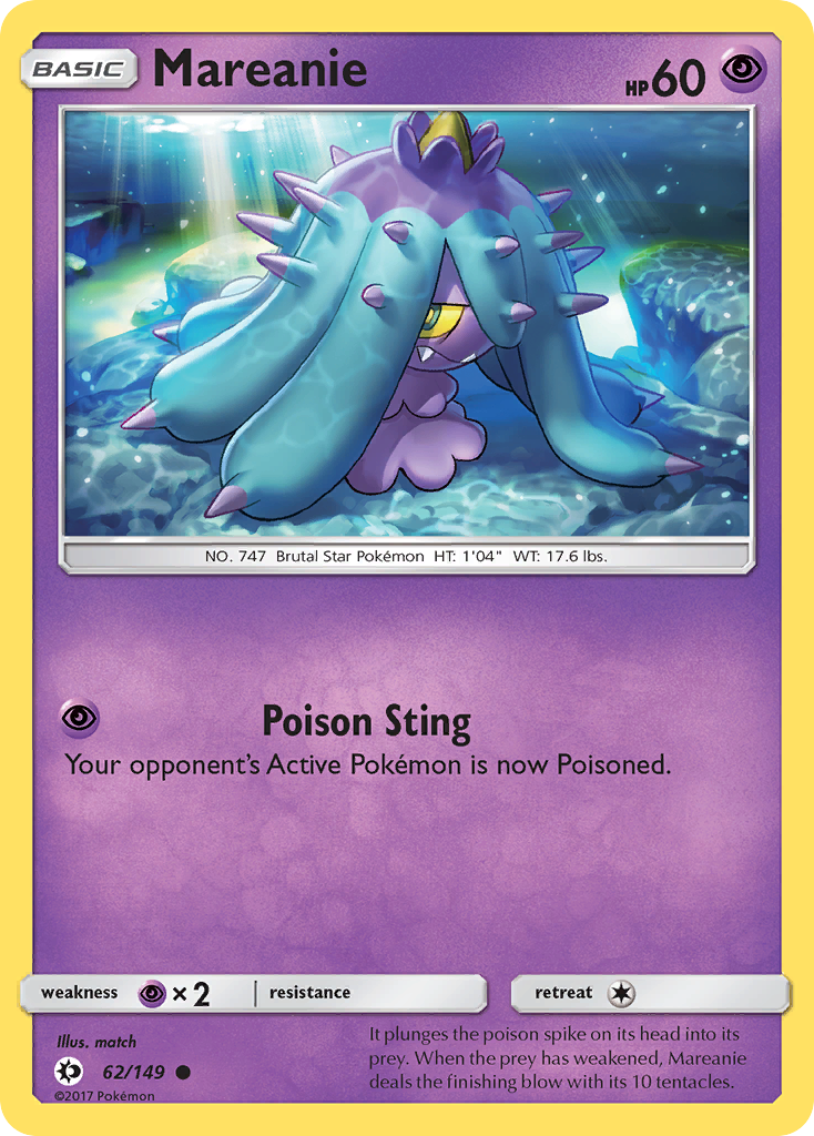 Mareanie (62/149) [Sun & Moon: Base Set] | Eastridge Sports Cards & Games