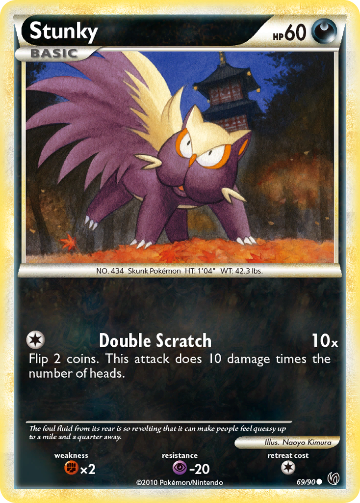 Stunky (69/90) [HeartGold & SoulSilver: Undaunted] | Eastridge Sports Cards & Games