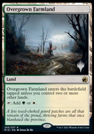 Overgrown Farmland (Promo Pack) [Innistrad: Midnight Hunt Promos] | Eastridge Sports Cards & Games