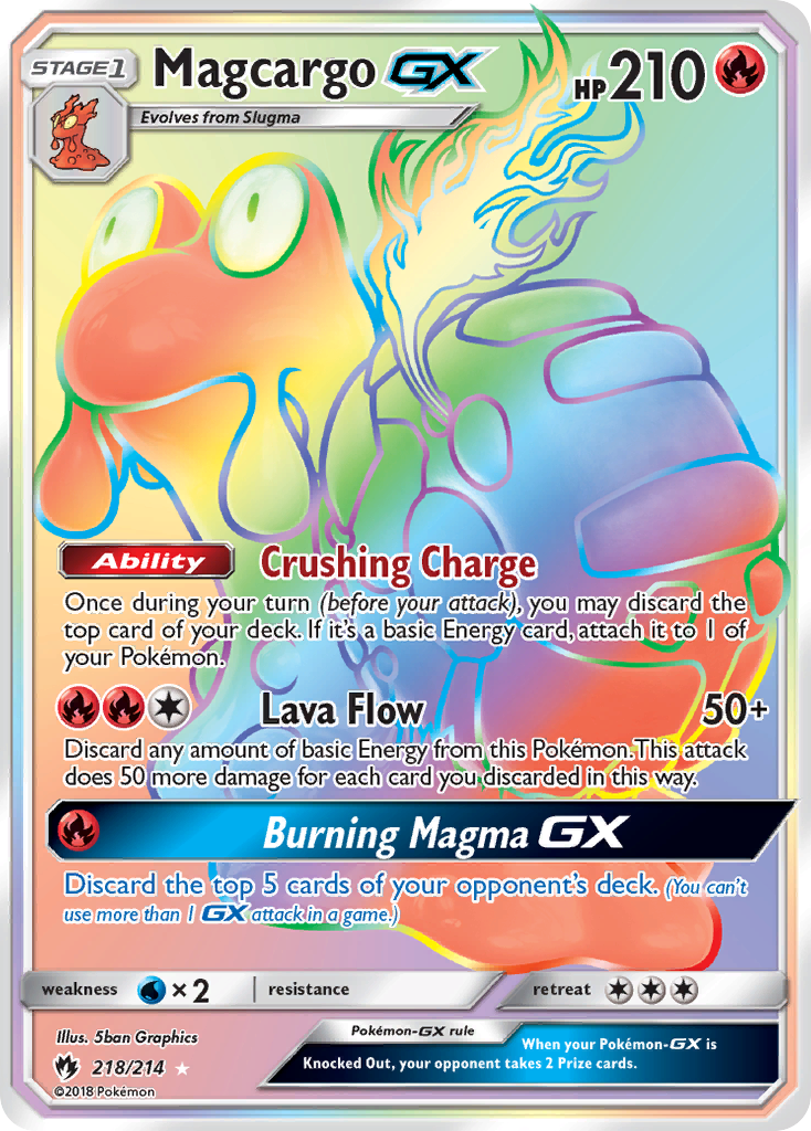 Magcargo GX (218/214) [Sun & Moon: Lost Thunder] | Eastridge Sports Cards & Games