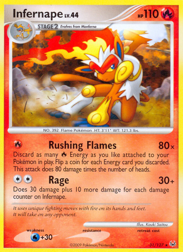 Infernape (31/127) [Platinum: Base Set] | Eastridge Sports Cards & Games