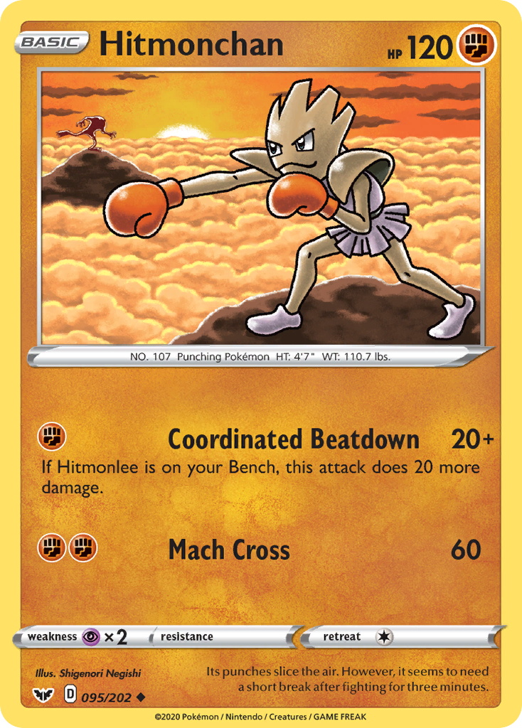 Hitmonchan (095/202) [Sword & Shield: Base Set] | Eastridge Sports Cards & Games