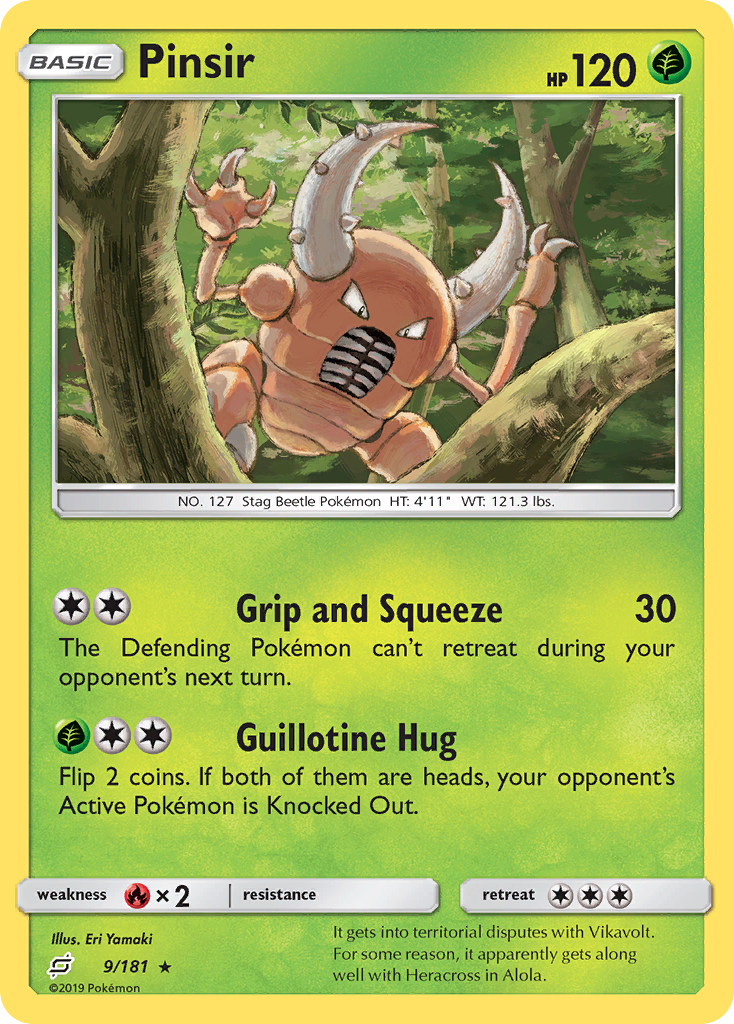 Pinsir (9/181) [Sun & Moon: Team Up] | Eastridge Sports Cards & Games