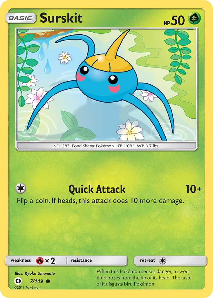 Surskit (7/149) [Sun & Moon: Base Set] | Eastridge Sports Cards & Games