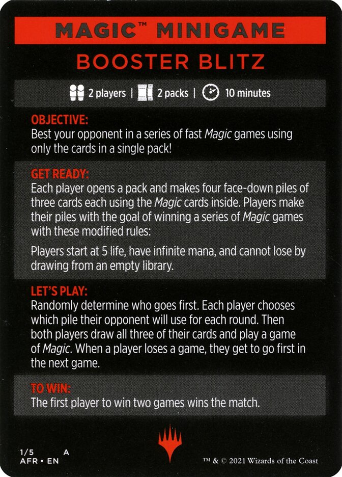 Booster Blitz (Magic Minigame) [Streets of New Capenna Minigame] | Eastridge Sports Cards & Games