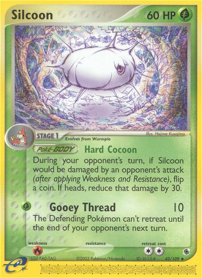 Silcoon (43/109) [EX: Ruby & Sapphire] | Eastridge Sports Cards & Games