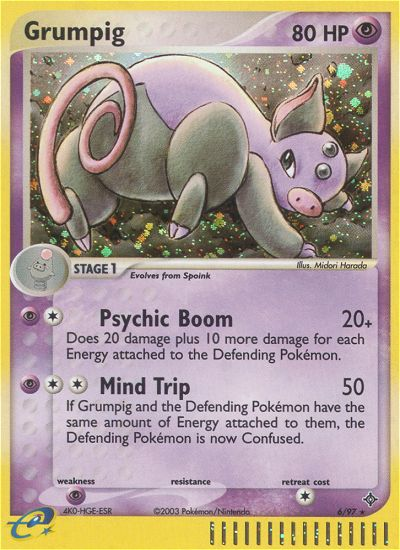 Grumpig (6/97) [EX: Dragon] | Eastridge Sports Cards & Games